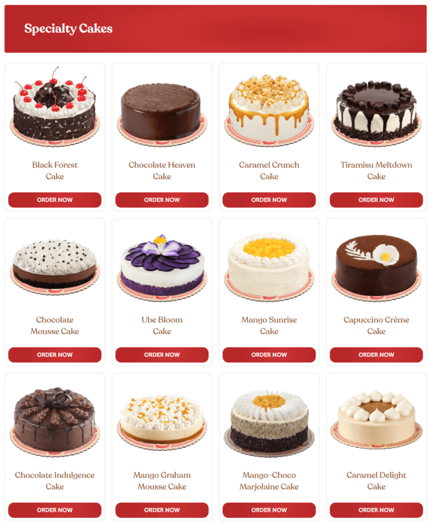 [Updated] Red Ribbon Cakes Menu Price List Philippines 2024