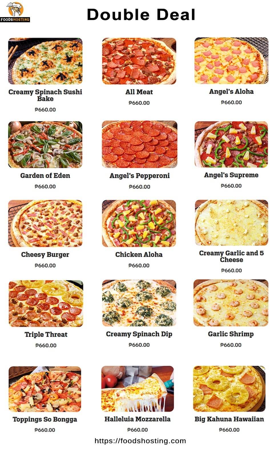 Angel’s Pizza Double Deal Prices