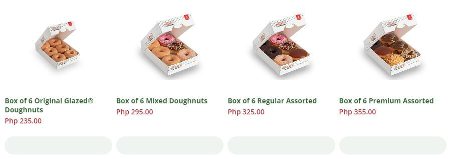 Box Of 6 Doughnuts Prices