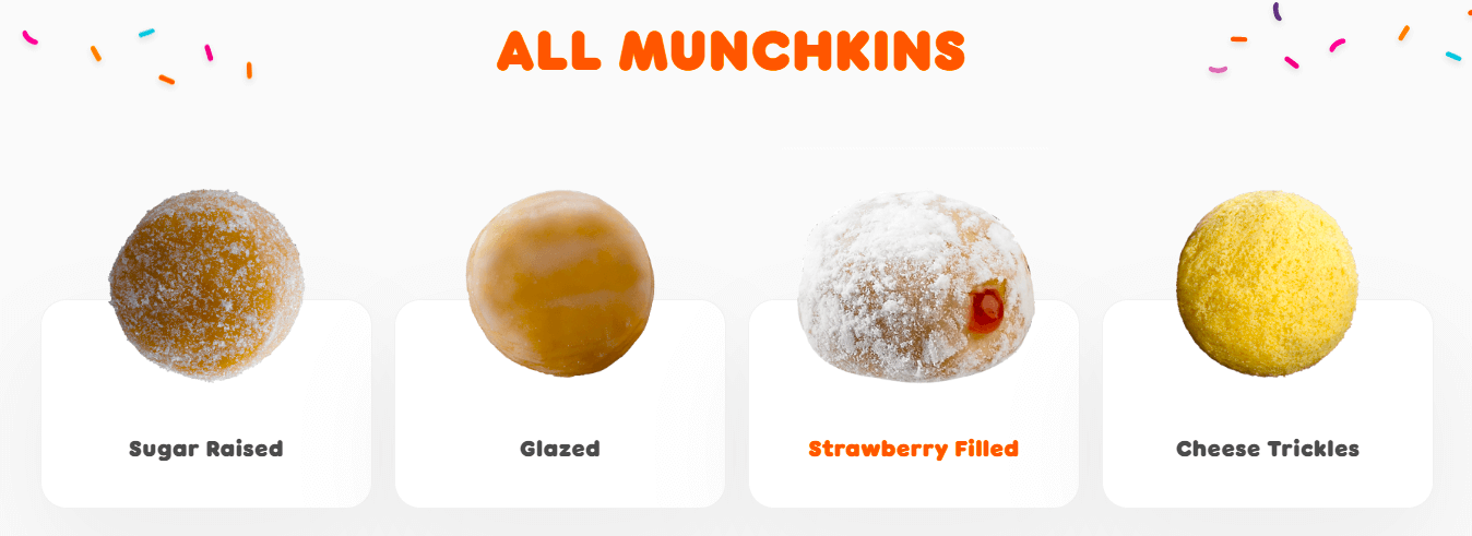 Dunkin Munchkins Donuts
