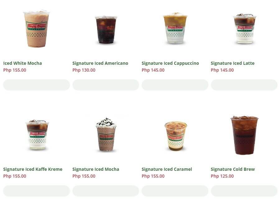 Iced Beverages Price