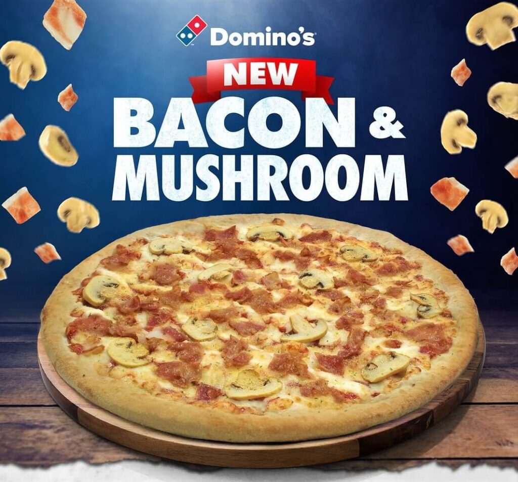 domino's mushroom pizza