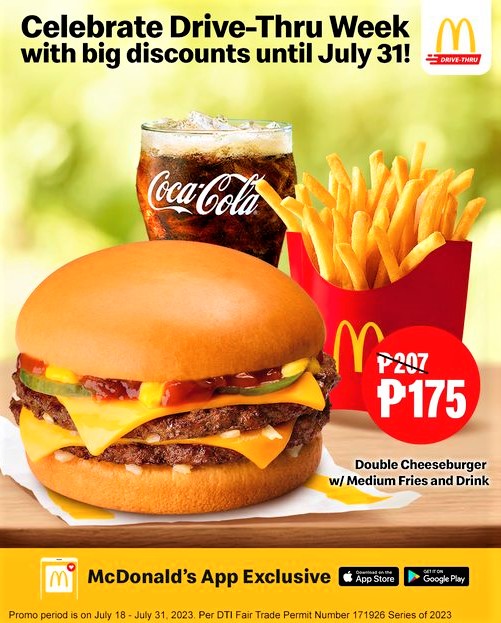 McDonald Cheeseburger Meal