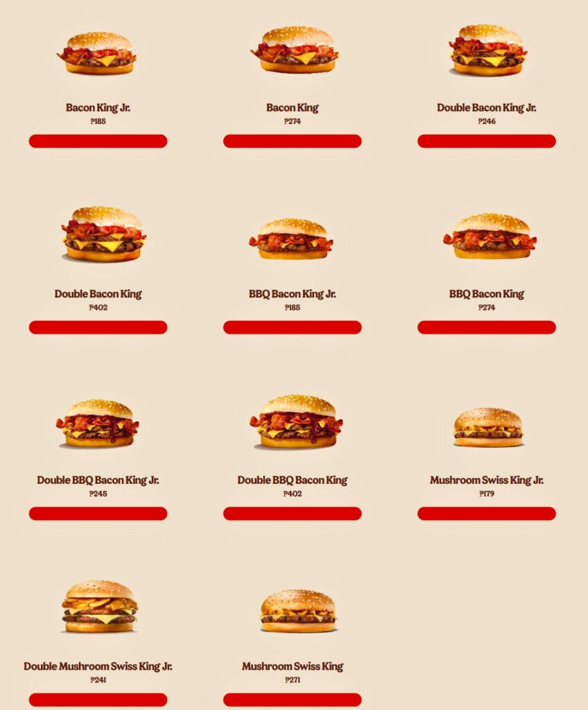 burger king specials prices