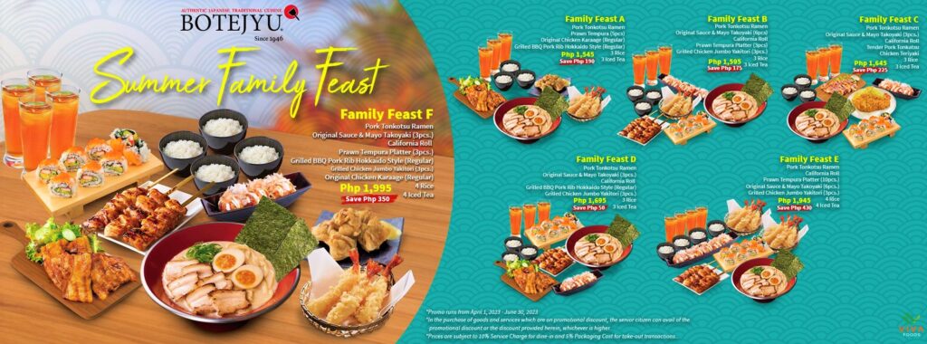botejyu summer family feast price