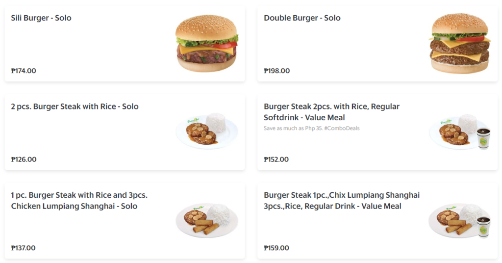 Tropical Hut Burgers price