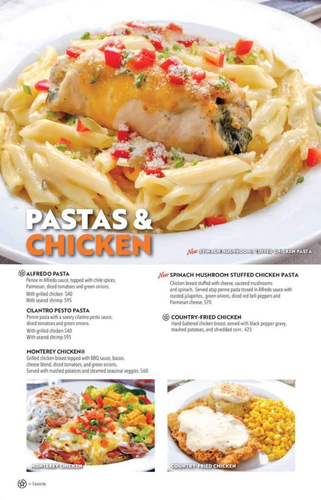 chili's pasta menu, chili's chicken menu