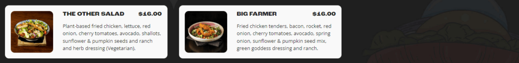 Burger Urger Super Salads Prices 2023