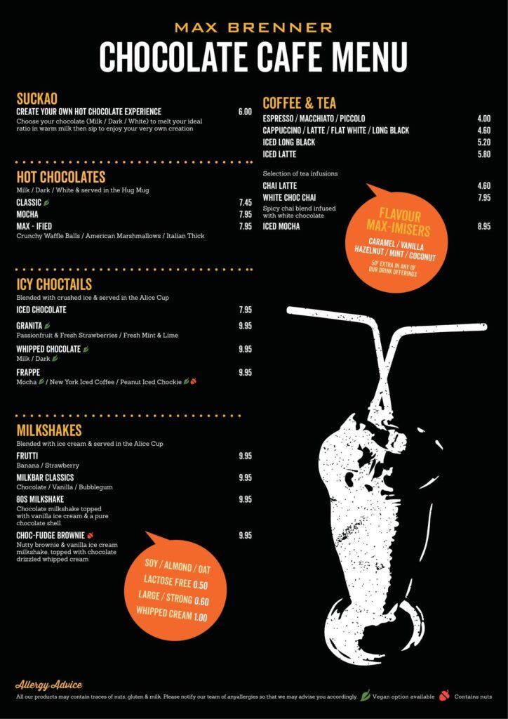 max brenner chocolate bar prices