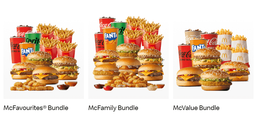 mcdonald's family bundles