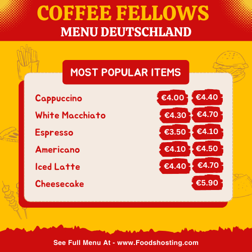 Coffee Fellows speisekarte preise