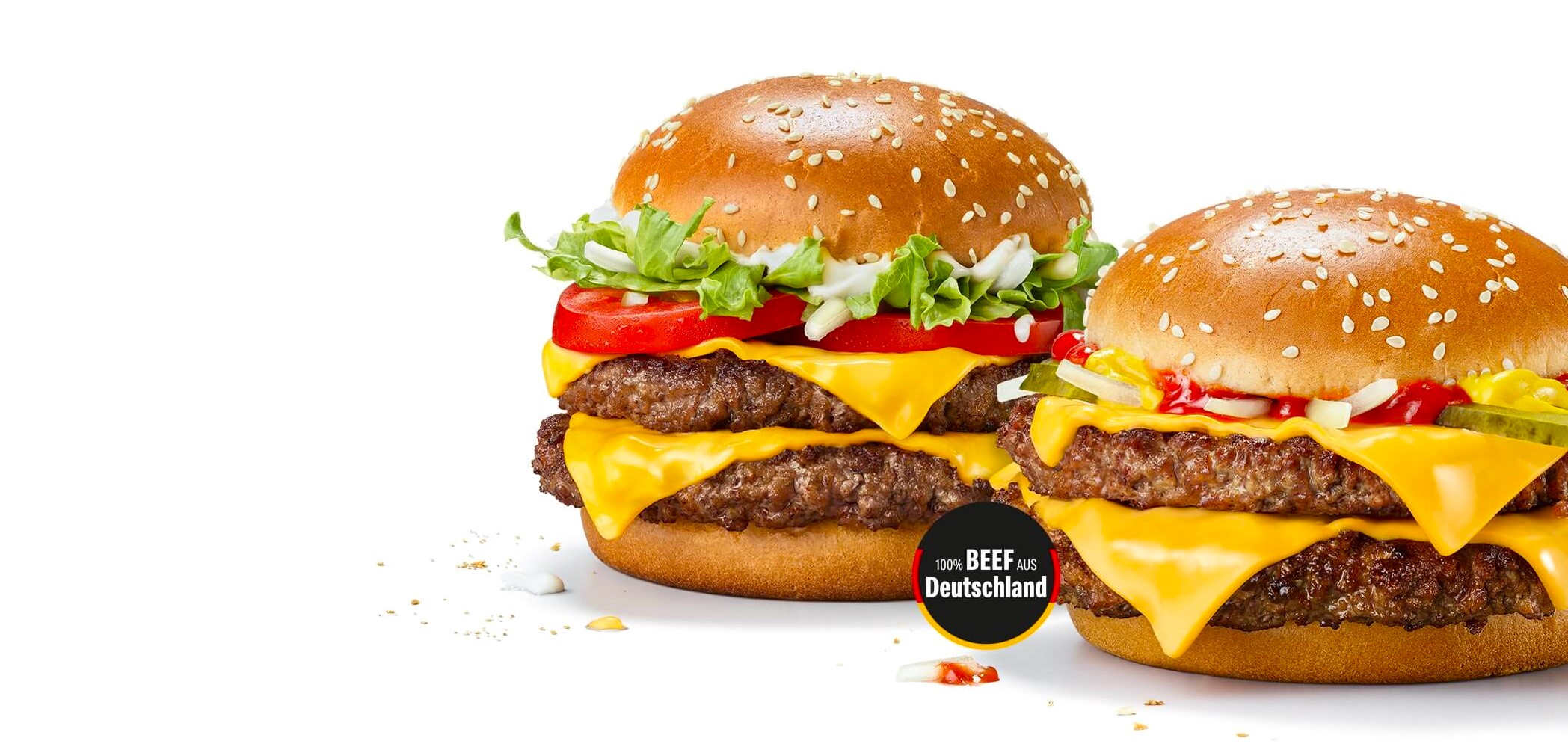McDonald's Double Hamburger Royal TS and Double Hamburger Royal cheese