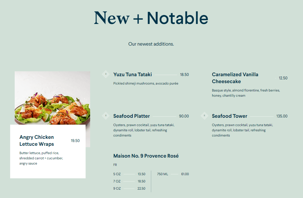 Earls New And Notable Prices