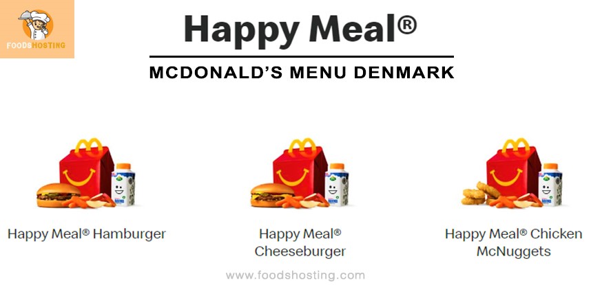 McDonald's Happy Meal Menu Denmark