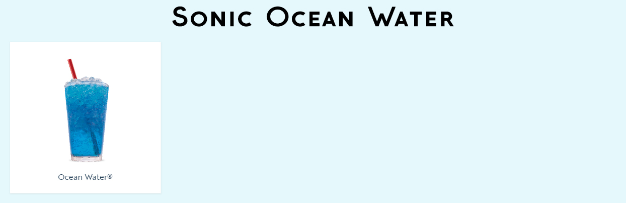 Sonic Ocean Water